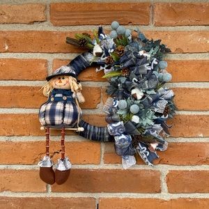 Handcrafted Wreath, Fall season and Halloween Hanging decor,Outdoor decor.